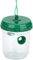 com-four® 2X Trampa para Avispas Viva – Trampa Natural para Exteriores – Ahuyenta Avispas – Solución antiavispas para Colgar y Colocar – Protección 360° (02 Piezas - Verde 13cm)
