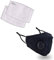 Mascarilla Facial Reutilizable Lavable Cara Máscara con Filtro, Activado Carbono Filtro Respirador Boquilla Protección De Polvo, Mascota Caspa Airborne Irritantes - Negro, with Filter