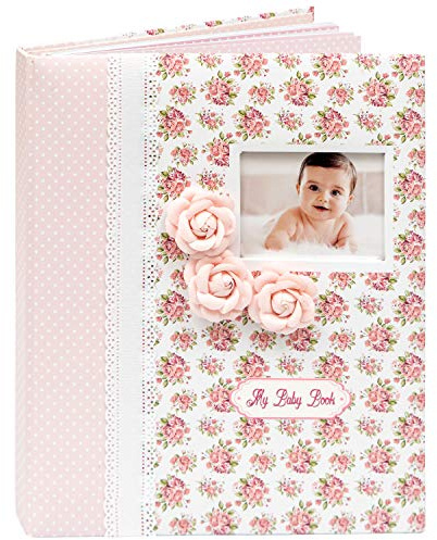 Baby Book Keepsake - Baby Memory Book and Album for Girl, Journal from Pregnancy to First 5 Years, Scrapbook to Record Memories, Milestones and Photos