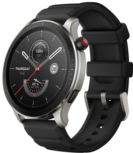 Amazfit GTR 4 46mm Smartwatch mit 1.43” AMOLED Display, 150 Sportmodi, Telefonieren über Bluetooth und Musikspeicher, Alexa, GPS, Fitness Uhr kompatibel mit ios Android