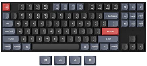 Keychron K8 Pro QMK/VIA Wireless Mechanical Keyboard, Hot-Swappable TKL Custom Programmable Macro Wired Keyboard with Gateron G Pro Brown Switch, White Backlit, PBT Keycaps for Mac Windows Linux
