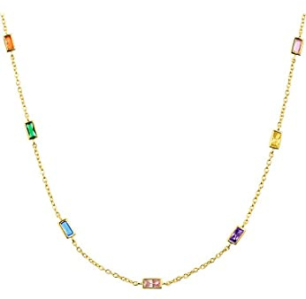 s.Oliver Damen-Kette 925er Silber 1 Zirkonia