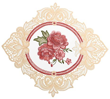 Amosfun Spitzen-tischset Dekoration Retro-Spitze Elegante Tischmatte Für Die Inneneinrichtung