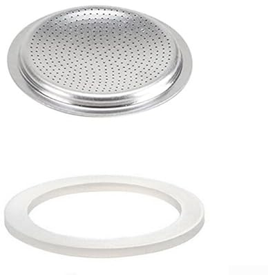 Niceminiwall Joints d'étanchéité pour café, comprend un joint en caoutchouc moka et un tamis, fabriqués à partir de silicone souple, adaptés à tous les types de cafetières (9 tasses + tamis )