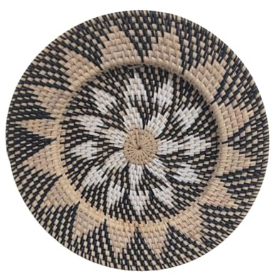 Assiette murale Bohème Bunga en rotin ⌀30cm | Fait Main à Bali