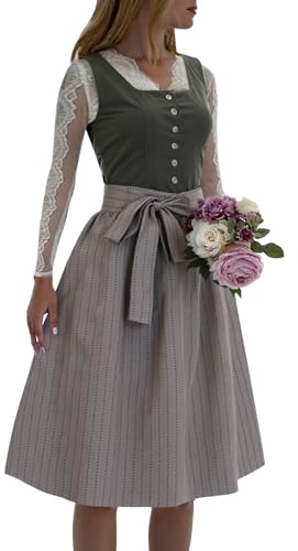 Dirndl Fete La Biere Femme Grandes Tailles Robes Chemisier Dirndls Demoiselle Jupe vasée Corsage Costume Femmes vénement Robe Courte Sexy L'Oktoberfes Halloween Déguisement