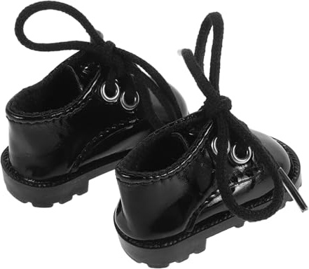 CLISPEED Mini-schuhspielzeug Aus Kunstleder Für Puppen Flache Miniaturschuhe Als Mikrolandschaftsrequisiten Simulationsschuhmodelle Für Miniatur Puppenzubehör Mini-szenenverzierungen Für