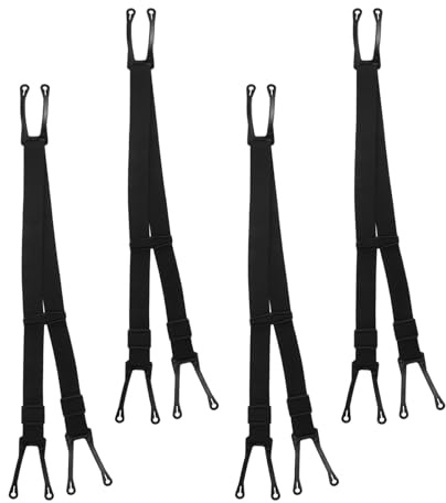 FUNOMOCYA 4 Piezas cinturón de tracción Cinturon Accesorios para Patines de Hockey sobre Hielo Black