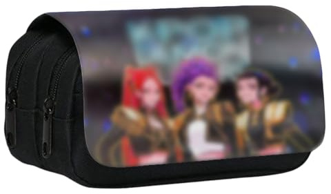 LYNBLY Cartoon Estuche de Lápices, Estuche Escolar de Gran Capacidad, Estuche Escolar 3 Compartimentos, Pencil Case para Niño,Niña, Estuche para Lápices Portable, para Escuela, Oficina