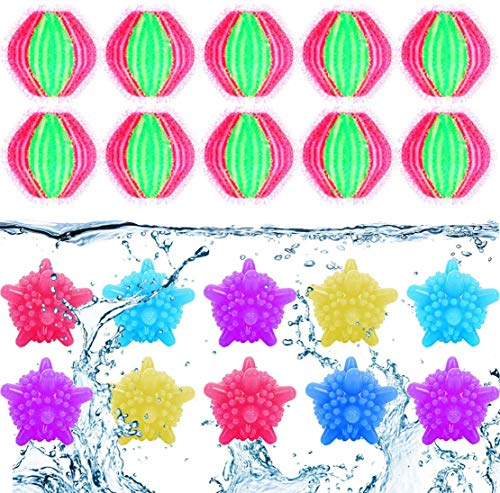 Boule de Sèche-Linge pour Machine à Laver,Boule De Lavage,Boules de Lavage Propres Pour Lave linge,Boules de Séchage Réutilisables Boules Hérisson Pour le Nettoyage du Linge Domestique (20 pcs)