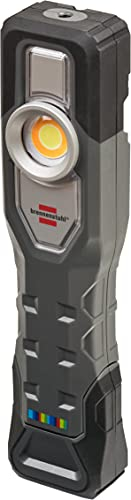 Brennenstuhl LED Akku Arbeitsleuchte HL 701 AT (900 + 200lm, IP54, wählbare Lichtfarbe, LED Handlampe inkl. USB-Ladekabel, dimmbar, max. 24h Leuchtdauer)
