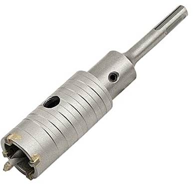 Meecion Hårdmetall Hålborr med 110mm SDS Plus Adapter och Centrumborr 8x110 mm, Volframspetsar Ihåliga Hålskärare för Tegel, Betong, Cement Stenvägg (35mm+110mm SDS Plus Adapter)