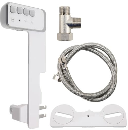 Ruiqas Accesorio para Bidé no Eléctrico de Agua Fría Asiento de Inodoro Delantero y Trasero Doble Boquilla Presión de Agua Ajustable
