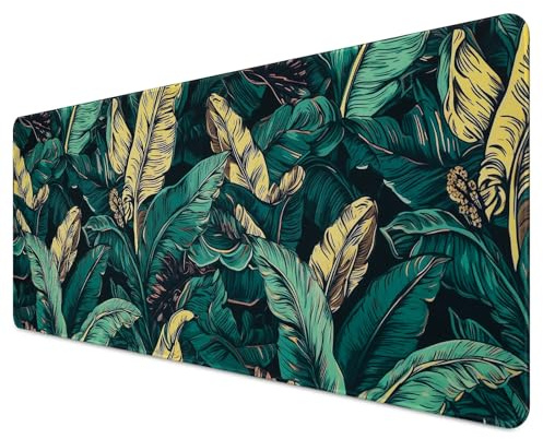 jooeer Mouse Mat, Large Desk Keyboard Pad Gaming Mousemat 800 x 300 x 3 mm for Office & Home, Rubber Base, Green
