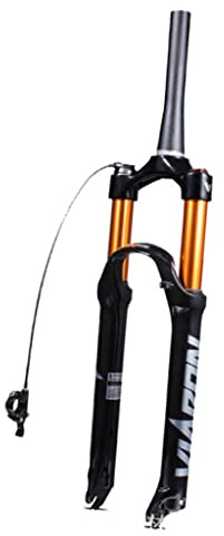 HOMSXPAC Fourche Avant MTB Air pour VTT 26/27,5/29 Pouces, débattement 100 mm, axe traversant 9 mm, Blocage à Distance Conique 1-1/2.