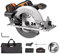 WORX 18V(20V MAX) Cordless 190mm Circular Saw WX520 Brushless Saw, External Rotor Motor, Easy Blade Change, w/TCT Blade+Vacuum Adaptor+Parallel Guide, PowerShare, 1 * 4.0Ah Battery, 1 * 2A Charger