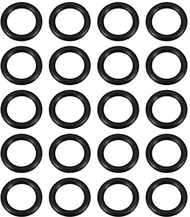 Rebower Nitrile Gomma cerchio Toroidale Buna-N cerchio Toroidale, [per Rubinetto, Acqua Tubo flessibile, Filtro, Pompa, Aria Tubo, Gas Connessioni] - 22 x 15 x 3,5mm / 70A / Nero / 20pz