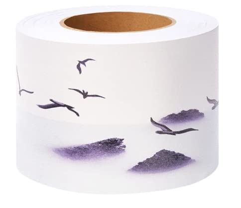 VisitRyl Bordure de Papier Peint Oie - Décoration Murale Amovible Frise Autocollante Imperméable en PVC - Plinthe 10 cm x 1000 cm