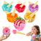 Shyllin 6 Coppette Gelato con Cucchiaio Riutilizzabili, Forma di Fiore di Prugno, Coppe Gelato Plastica, Ciotola per Gelato Color adatte per Servire Gelati, Dessert e Snack