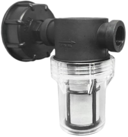 Tonfatkontakt med filter IBC tankslangadapter tillbehör 1/2 tum manliga modeller