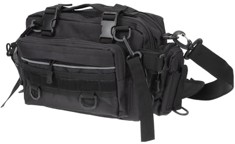 GANAZONO Outdoor Angeltasche mit Großem Fassungsvermögen Einzelne Schulter Umhängetasche aus Kratzfestem Wasserabweisendem Material Verstellbarer Gurt für Angler