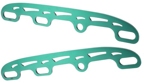 ERINGOGO Edelstahl Einzelkufen für Inline Skates Stabile Eiskufen Vielseitig Kompatibel für Eishockey und Eiskunstlauf Einfache Montage Langlebige Ersatzkufen für Rollschuhe