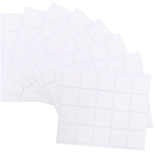 POPETPOP Cinta Adhesiva de Doble Cara Cuadrada 25x25x1 Mm, 100 Piezas Transparente sin Rastro, Alta Resistencia para Montaje en Pared, Uso en Madera, Metal y Vidrio