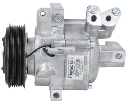 THERMOTEC KTT090221 Compresseur de clim 10P13F PAG 100 R134a Compatible avec TOYOTA AYGO WNB1, KGB1, PEUGEOT 107 3/5 portes PM, PN, CITROËN C1 I PM, PN