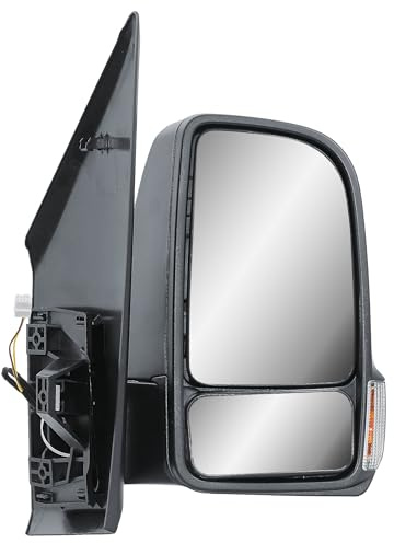 Außenspiegel Rechts Spiegel Manuelle Nicht Beheizbar Manuelle Einklappbar Mattschwarz Abdeckung Kappe Für Mercedes Sprinter 907 910 W907 W910 2019-2024