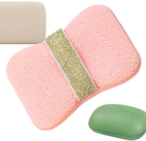 Esponja De Ducha Cepillo Exfoliante Espalda Bolsa Jabón Accesorios Ducha | Saquito De Jabón Y Esponjas De Ducha Para Mujer Mujeres y hombres, ducha, lavado, baño, viaje, camping, limpieza diaria c