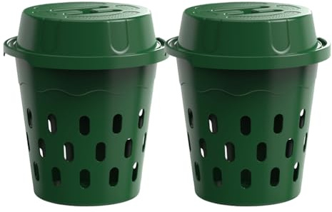 Xnuiasqe Mini Composteur à Vers 2 Pièces, Enterré, Ferme à Vers Souterraine pour Jardins et Usage Domestique, Bac de Vermicompostage.