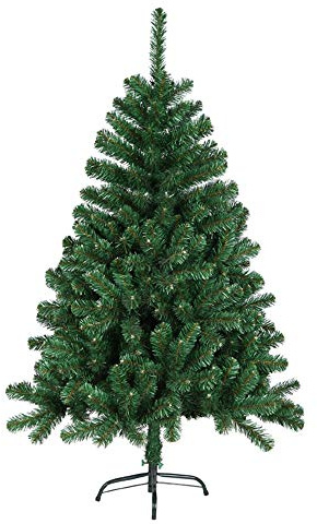 HENGMEI 240cm PVC Weihnachtsbaum Tannenbaum Christbaum Grün künstlicher mit Metallständer ca. 880 Spitzen Lena Weihnachtsdeko (Grün PVC, 240cm)