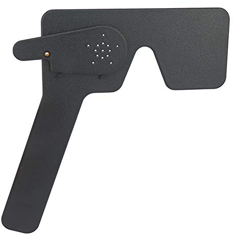 Ophthalmic Lorgnette 17 Pinhole Black Plastic Vision Eye Occluder