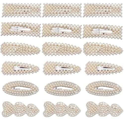 Accesorios para Cabello de Perlas para Niña y Mujer, Clips, Pinzas y Horquillas de Perlas para Fiesta
