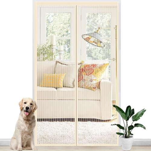 Magnet Fliegengitter Tür Mesh Fliegenvorhang 70x210cm Anti Mücken Fliegenvorhang Mesh mit leistungsstarken Magneten, automatisches Schließen hält Insekten draußen & frische Luft drin