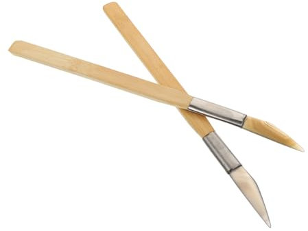 Holibanna 2Pezzi Strumenti Lucidatura Mano con Legno e Lama Agata per Pulizia e Lucidatura Gioielli Oro