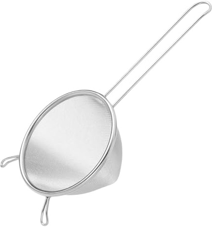 Colador de malla fina – colador de acero inoxidable apto para lavavajillas – Colador de cocina colador de té para alimentos cocinar hornear | fideos