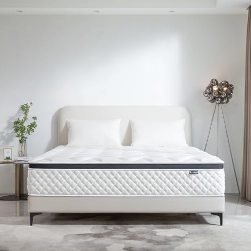 Deegari Matelas 140x190 cm Hybride à Ressorts Ensachés, 25 cm Épaisseur, Fermeté Moyenne H3, 7 Zones Ergonomiques, Soutien Optimal & Indépendance de Couchage, Renfort des Bords, Ultra Respirant