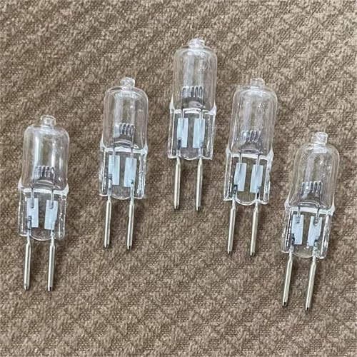 Lighxprenial 5pcs 20-250W G5.3 24V Halogen Bulb - Warm White, Long-Life & High-Brightness for Home & Commercial Lighting