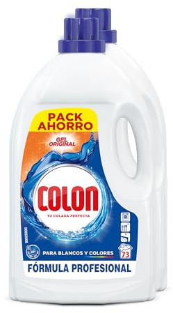 SMART PACK = 8,5 meses de de Limpieza y Frescor - Colon Original Profesional Detergente para la lavadora Líquido 9,8L 146 lavados (2x73D)