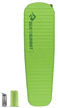 SEA TO SUMMIT - Comfort Light Self Inflating Isomatte - rutschfeste Schlafmatte - Delta Core-Technologie - Packsack & Pillow Lock-System - 2,5 Jahreszeiten - Wandern - Green