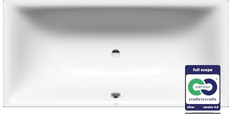 Kaldewei Badewanne SILENIO Modell 676, 180 x 80 x 42,5 cm, Alpinweiß