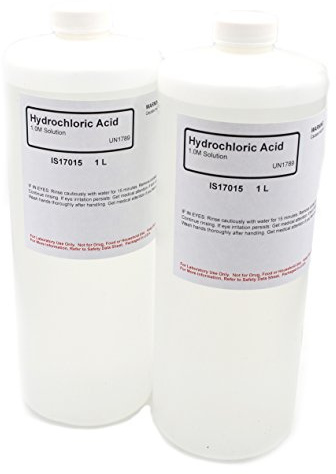 Hydrochloric Acid Solution, 1.0M, 1L, Case of 2 - The Curated Chemical Collection
