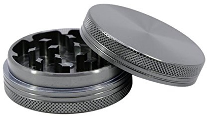 Wamvp 2 Pices Small Metal Grinder Gray