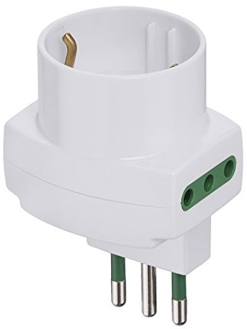 VIMAR RI.00313.B Adattatore multipresa sfalsato Verticale S11+2P11+P30, Bianco