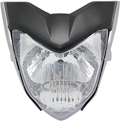 Homyl Tête de Fourche Plaque,Phare de Moto,Phare de Moto LED pour Yamaha - Gris
