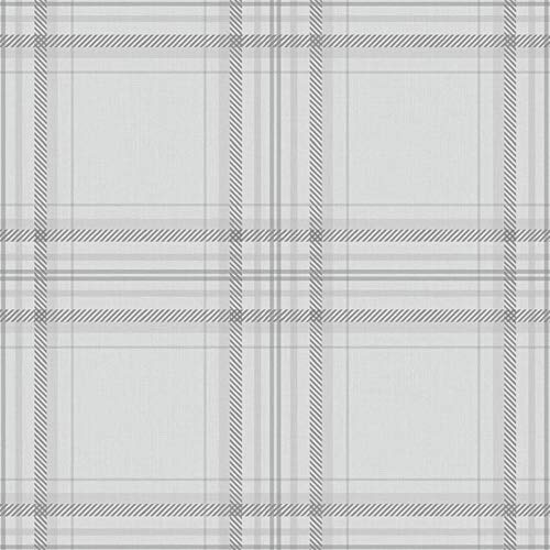 Check Wallpaper Checked Plaid Tartan Chequered Lined Grey Charcoal YöL
