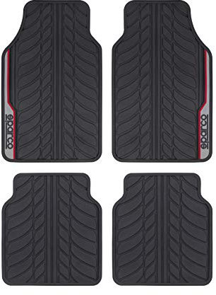 Sparco F507 SPCF507RD Tappeto INTL, PVC, Rosso