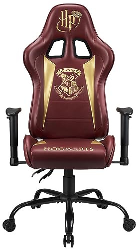 SUBSONIC Harry Potter - Ergonomischer Gaming-Stuhl Verstellbare Rückenlehne/Armlehnen - Adult Gaming Chair offizielle Lizenz Rot