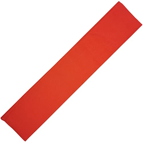 Large Red Crepe Sheets, Tissue Alternative, Bright Colours for Crafting Streamers, Flowers & Wrapping - 50cm x 300cm Roll